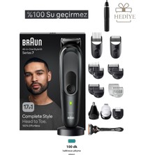 Braun 17'si 1 Arada Tıraş Bıçağı ve Bakım Seti - Tüm Vücut Saç Sakal Şekillendirici - Burun Temizleme Makinesi Hediye
