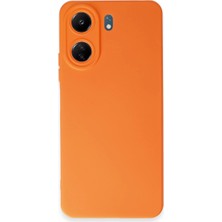 Xiaomi Redmi 13C Kılıf Nano Içi Kadife Silikon - Turuncu ARLSTRTCH-MPA3256