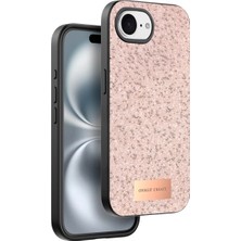 Onegif  Iphone 16E Bright Simli Kapak - Pembe ARLSTRTCH-MPA3256