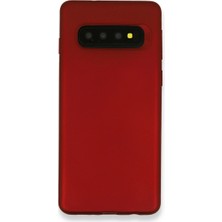 Samsung Galaxy S10 Plus Kılıf First Silikon - Bordo ARLSTRTCH-MPA3256