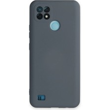 Realme C21 Kılıf Nano Içi Kadife Silikon - Gri ARLSTRTCH-MPA3256
