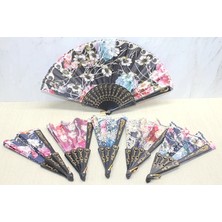 Plastik Çiçek Desenli Yelpaze ALK3571 ARLSTRTCH-MPA3256