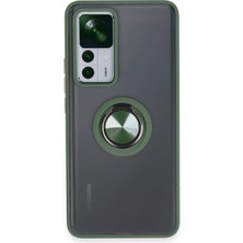 Xiaomi Mi 12T Pro Kılıf Montreal Yüzüklü Silikon Kapak - Yeşil ARLSTRTCH-MPA3256