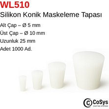 Cosys Boya Maskeleme Tapası - Silikon Konik Tapa WL510
