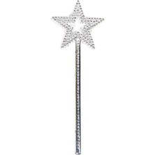 Yıldız Model Peri Asası Melek Asası Prenses Asası Metalize Gümüş Renk ARLSTRTCH-MPA3256