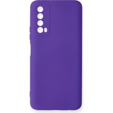 Huawei P Smart 2021 Kılıf Nano Içi Kadife Silikon - Mor ARLSTRTCH-MPA3256