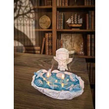 Floryn Okyanus Kokulu Deniz Temalı Dekoratif Jel Mum El Yapımı Alçı Mumluk Üzerine Yapılmış Şık Tasarım