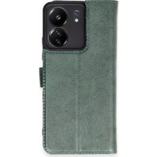 Xiaomi Redmi 13C Kılıf Trend S Plus Kapaklı Kılıf - Yeşil ARLSTRTCH-MPA3256