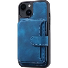 Teleplus iPhone 14 Kılıf H67 Kartlıklı Cüzdanlı Kılıf