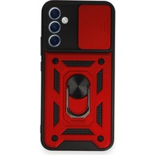 Samsung Galaxy A54 5g Kılıf Pars Lens Yüzüklü Silikon - Kırmızı ARLSTRTCH-MPA3256