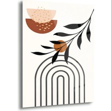 Shiny Art Minimal Bohem Çizgi Cam Tablo - MOD147