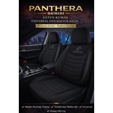 Trobus Renault Safrane 1992–2000 - Panthera Serisi Keten Koltuk Kılıfı (Ön+Arka) - Siyah