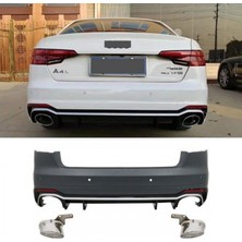 Dmb Audi A4 Rs4 Arka Tampon Komple Set 2017-2019 Arası Uyumlu