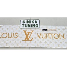 Lv Desen Dekor Araç Göğüs Halısı Oto Torpido Havlusu