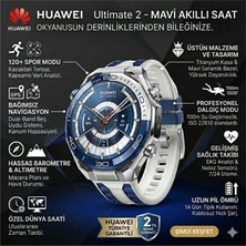 Huaweı Watch Ultimate 2 Akıllı Saat Mavi + Huawei Freebuds 6i Bluetooth Kulak Içi Kulaklık Hediye