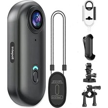 Mini 4K Wıfı Aksiyon Kamerası Vücut Kamerası Giyilebilir Video Kaydedici Hafıza Kartı Dahil A