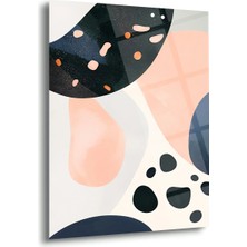 Shiny Art Pastel Geometrik Soyut Cam Tablo - MOD159
