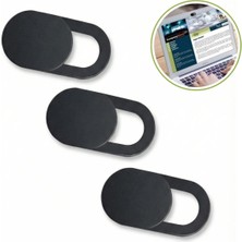 3’lü Webcam Kapatıcı – Gizlilik Kamera Kapağı Laptop Tablet ve Telefon Uyumlu Plastik Set