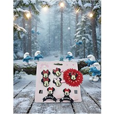 Nati Co Kız Çocuk Mouse Figürlü 6 Pens + 4 Lastik Toka Seti – 6’lı