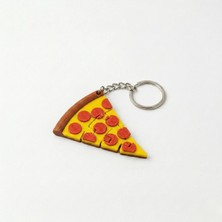 Atatuğ Hediyelik Premium 3D Baskı Hareketli Pizza Dilimi Anahtarlık - Eklemli Stres Oyuncağı