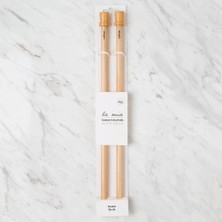 Çarşı Point La Mia Whitewood 12 mm 36 cm Ahşap Örgü Şişi