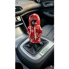 Lv Desen Otomobil Polar Vites Topuzu Kılıfı Hoodie Vites Topuz Kıyafeti