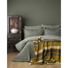 Apricitas Home Çift Kişilik Blair Yeşil Triko Battaniyeli Nevresim Takımı