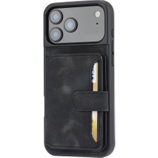Teleplus iPhone 17 Pro Max Kılıf H67 Kartlıklı Cüzdanlı Kılıf