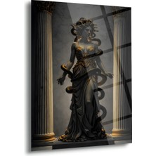 Shiny Art Medusa Heykel Cam Tablo - MOD161
