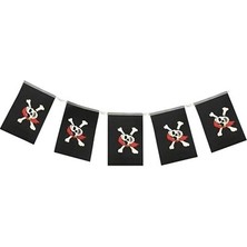 Korsan Partisi Korsan Logo Baskılı Flama Süs Afiş Süsleme 8 Li ARLSTRTCH-MPA3256