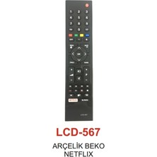 Arçelik - Beko 3D Smart  Netflix Tv Kumandası - LCD 567 ARLSTRTCH-CERC3256