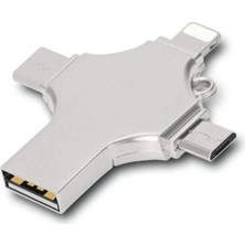 Otg 4in1 Cep Telefonu Çok Fonksiyonlu USB Flash Bellek 64 GB Type-C, Micro Sd ve Kart Okuyucu Arlst