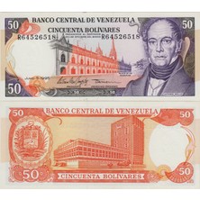 Banknoting Venezuela 50 Bolivar 1995 Pick 65E Çil.