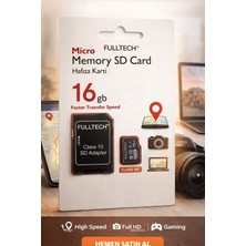 Zoli 16 GB Hafıza Kartı Sd Kart Adaptörü 100 Mb/s,hafıza Kartı Telefon,kamera,tablet Uyumlu