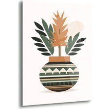 Shiny Art Minimal Desenli Vazo Cam Tablo - MOD158