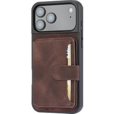 Teleplus iPhone 17 Pro Kılıf H67 Kartlıklı Cüzdanlı Kılıf