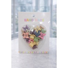 Nati Co Kalp Kutuda Pastel Mini Kelebek Mandal Toka Seti – 20'li