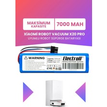 Electroll Xiaomi Robot Vacuum X20 Pro Batarya (Maksimum Kapasite) 7000MAH Pil Robot Süpürge Bataryası BHR8859EU