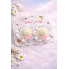 Nati Co Şapka Detaylı Kız Çocuk Lastik Toka Seti 2'li