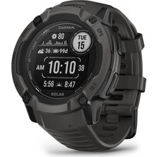 Garmin Instinct 2x Solar, Rugged Gps , Built-In Flashlight, Solar Şarj Yeteneği, Multi-Band Gnss, Graphite
