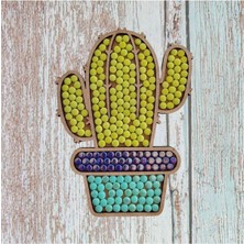 Cam Mozaik Sanat Seti Kendin Yap Dıy Mozaik Kaktüs Tablo Çocuk Etkinlik Hobi ve Sanat Seti