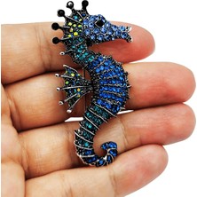 BB Bi Butik Shop Ocean Crown Işıltılı Denizatı Tasarım Zarif Broş