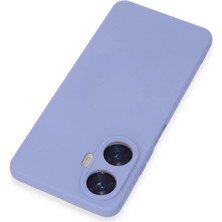 Realme C55 Kılıf Nano Içi Kadife Silikon - Lila ARLSTRTCH-MPA3256
