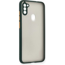 Samsung Galaxy A11 Kılıf Montreal Silikon Kapak - Yeşil ARLSTRTCH-MPA3256