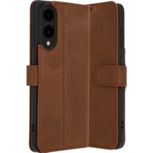 Samsung Galaxy S25 Edge Trend S Plus Kapaklı Kılıf - Taba ARLSTRTCH-MPA3256