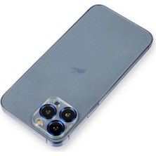 Iphone 12 Pro Metal Kamera Lens Koruma Cam - Mavi ARLSTRTCH-MPA3256