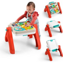 Fisher-Price Eğlen ve Öğren 4’ü 1 Arada Aktivite ve Çizim Masası JLM96