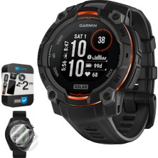 Garmin Instinct 3-45 mm Açık Gps Akıllı Saat , Solar, Black Band 010-02934-00 Sche With 2 Yr Cps Geliştirilmiş Koruma Paketi & Deco Essentials 2x Ekran Koruyucu
