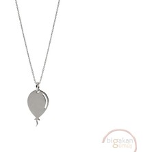 Bigakan Uçan Balon Taşsız Model 925 Ayar Gümüş Kadın Kolye