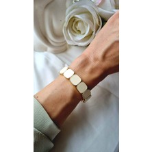 Initium Premium Kalite Porselen Kaplama Lastikli Bilezik